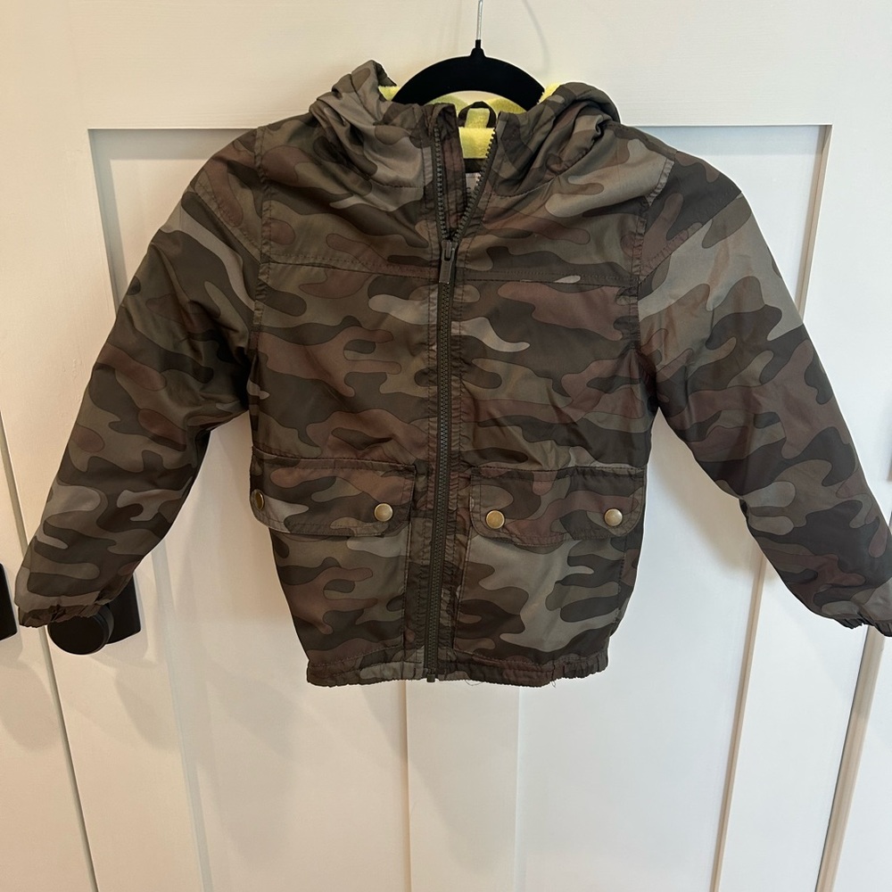 Carter's Boy’s Camouflage Fleece Lined  Jacket (Size 5/6)